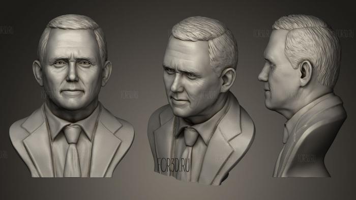 Mike Pence stl model for CNC